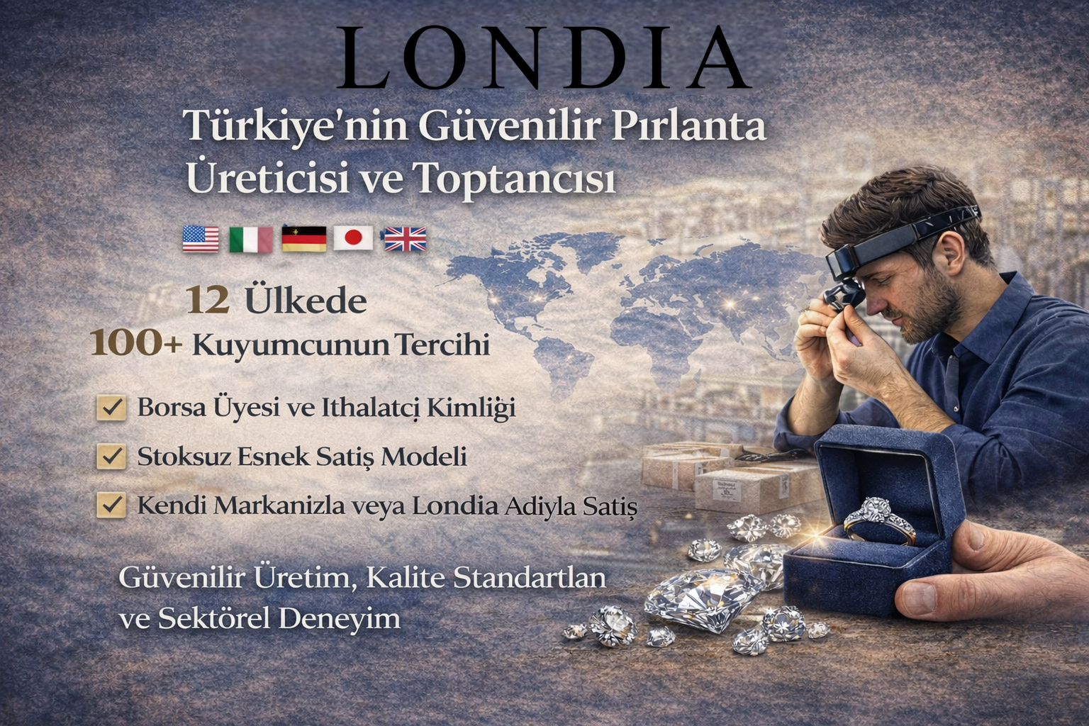 Türkiye’nin Güvenilir Pırlanta Üreticisi ve Toptancısı