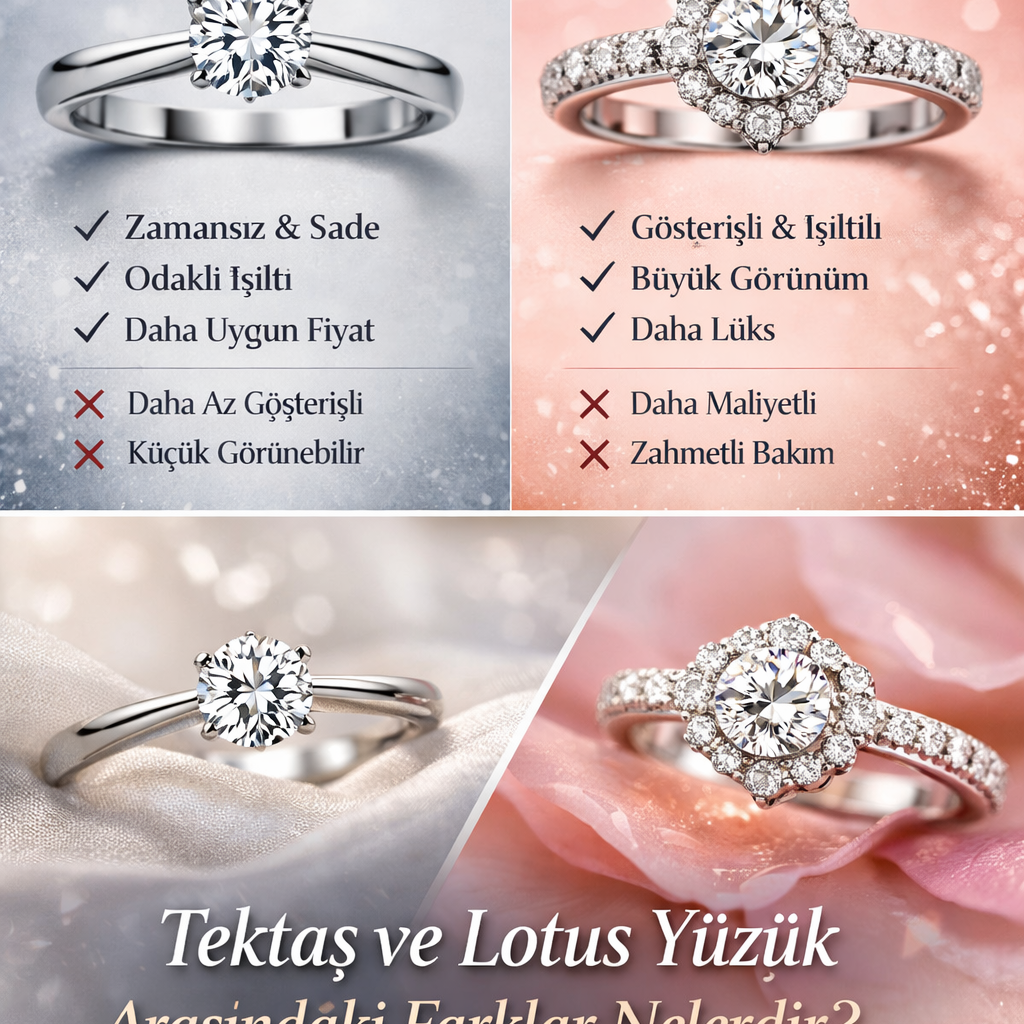 Tektaş ve Lotus Yüzük Arasındaki Farklar Nelerdir? (Avantaj & Dezavantaj)