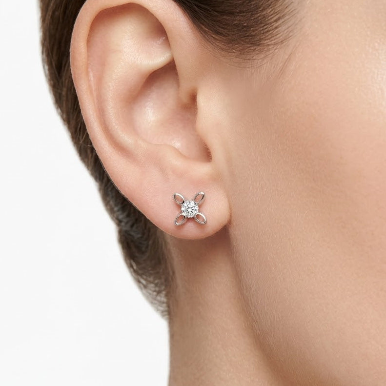 0.15 Ct Doğal Pırlanta Londia Kelebek Tasarım Tektaş Set 14K Altın