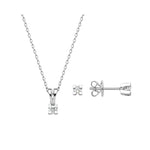 0.15 Ct Doğal Pırlanta Londia Kelebek Tasarım Tektaş Set 14K Altın