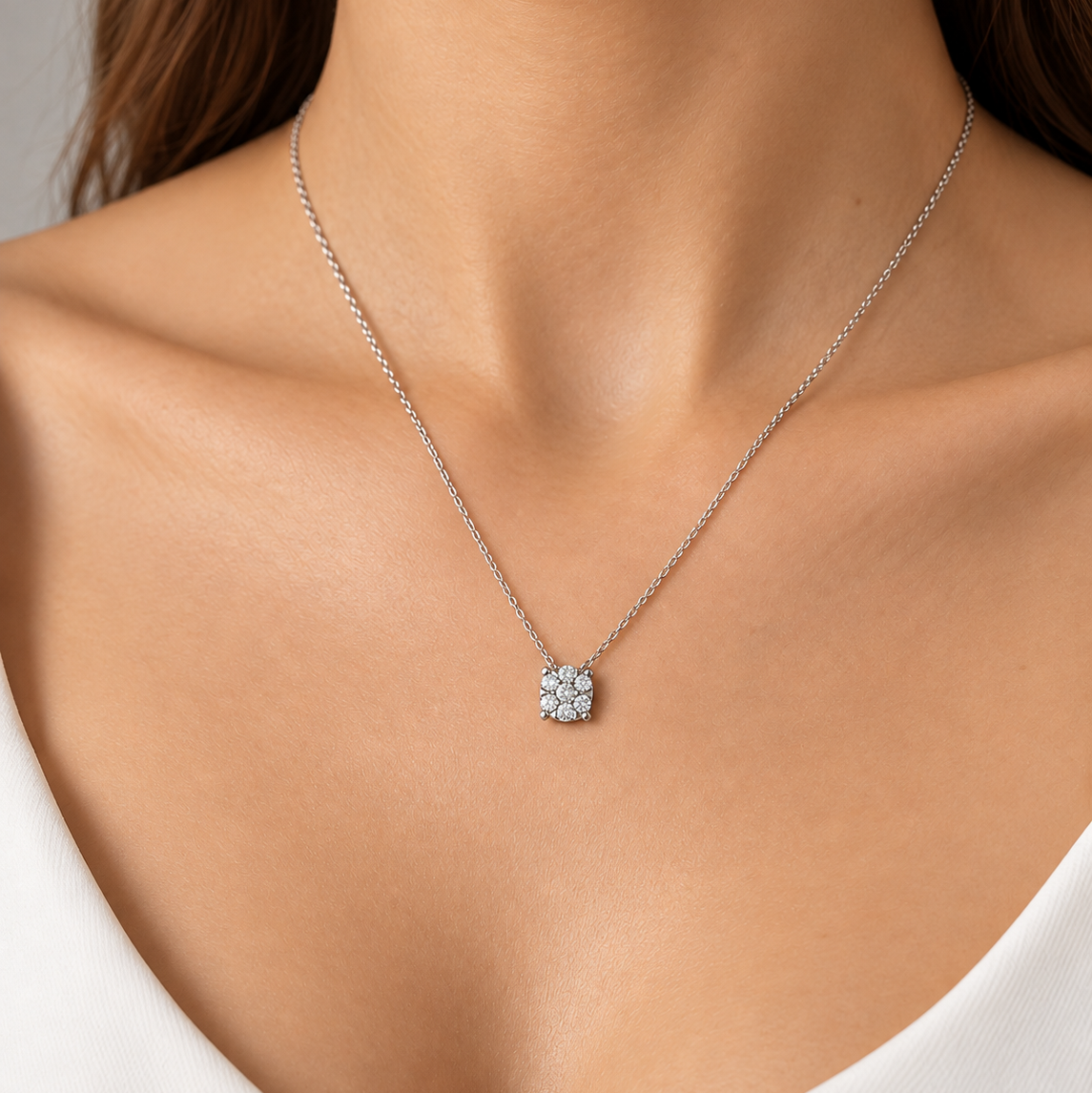 0.25 Karat Doğal Pırlanta Magic Tasarım Kolye