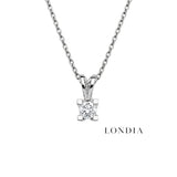 0.25 Karat Doğal Pırlanta Valentine Model Tektaş Kolye