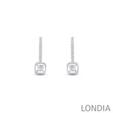 0.25 Karat F Rengi Doğal Pırlanta Sallantılı Küpe