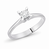 0.30 Ct. Kelebek Tasarım Tektaş Yüzük, 14 Ayar Altın