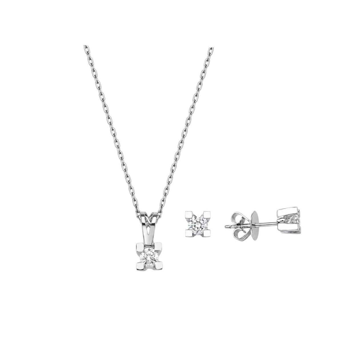 0.30 Ct Londia Doğal Pırlanta Tasarım Tektaş Set 14K Altın