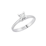 0.30 Ct. Kelebek Tasarım Tektaş Yüzük, 14 Ayar Altın
