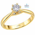 0.30 Karat F Rengi HRD Sertifikalı Amore Model Tektaş Yüzük