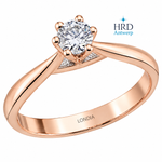 0.30 Karat F Rengi HRD Sertifikalı Amore Model Tektaş Yüzük