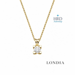 0.30 Karat F Rengi HRD Sertifikalı Valentine Model Tektaş Kolye