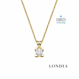 0.30 Karat F Rengi HRD Sertifikalı Valentine Model Tektaş Kolye
