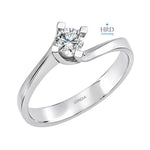 0.30 Karat F Rengi HRD Sertifikalı Valentine Model Tektaş Yüzük