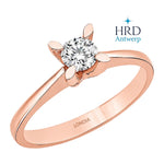 0.30 Karat F Rengi HRD Uluslararası Sertifikalı Kelebek Model Tektaş