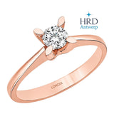 0.30 Karat F Rengi HRD Uluslararası Sertifikalı Kelebek Model Tektaş