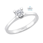0.30 Karat F Rengi HRD Uluslararası Sertifikalı Valentine Model Tektaş 
