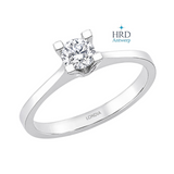 0.30 Karat F Rengi HRD Uluslararası Sertifikalı Valentine Model Tektaş 