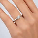 0.30 Karat F Rengi HRD Uluslararası Sertifikalı Valentine Model Tektaş 