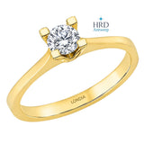 0.30 Karat F Rengi HRD Uluslararası Sertifikalı Valentine Model Tektaş 