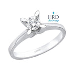 0.35 Karat F Rengi HRD Uluslararası Sertifikalı Kelebek Model Tektaş