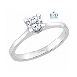 0.35 Karat F Rengi HRD Uluslararası Sertifikalı Valentine Model Tektaş