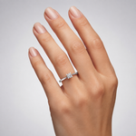 0.35 Karat F Rengi HRD Uluslararası Sertifikalı Valentine Model Tektaş