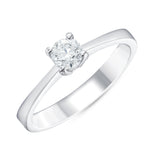 0.40 Ct. Doğal Pırlanta Tektaş ‘Klasik’ Tasarım Yüzük, 14 Ayar Altın