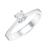 0.40 Ct. Doğal Pırlanta Tektaş ‘Klasik’ Tasarım Yüzük, 14 Ayar Altın