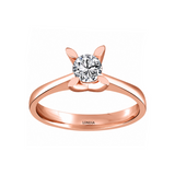 0.40 Ct. Kelebek Tasarım Tektaş Yüzük, 14 Ayar Altın