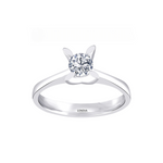 0.40 Ct. Kelebek Tasarım Tektaş Yüzük, 14 Ayar Altın