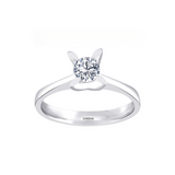 0.40 Ct. Kelebek Tasarım Tektaş Yüzük, 14 Ayar Altın