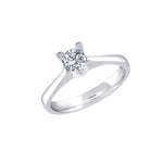 0.40 Ct. Valentine Tasarım Tektaş Yüzük, 14 Ayar Altın