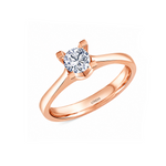 0.40 Ct. Valentine Tasarım Tektaş Yüzük, 14 Ayar Altın