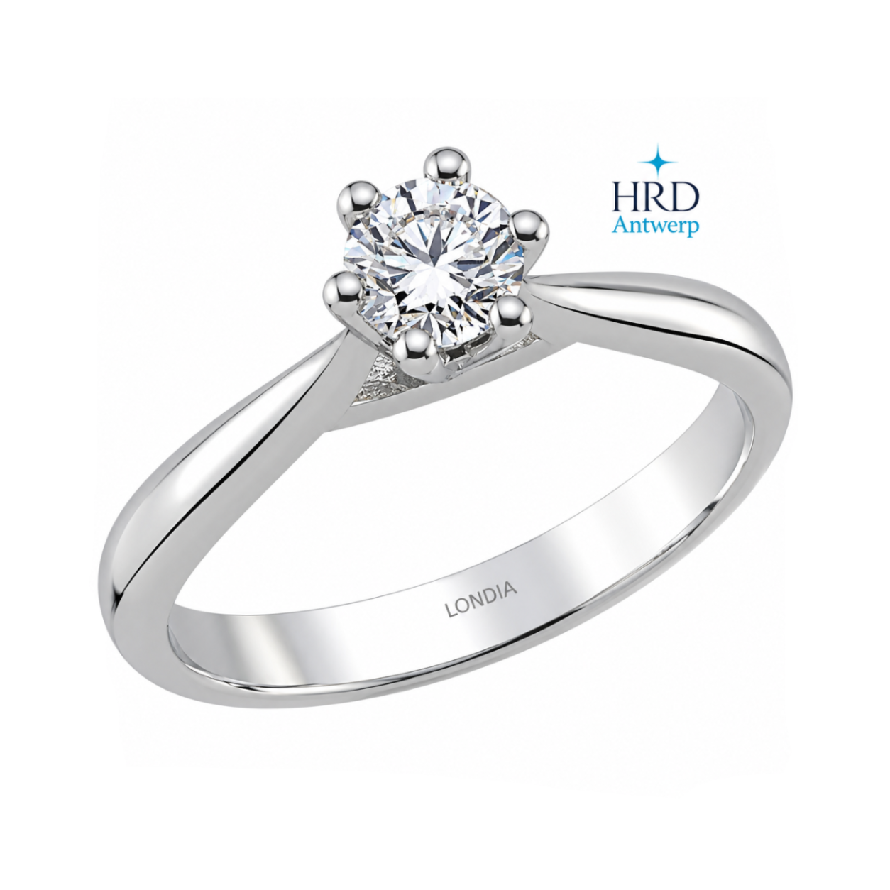 0.40 Karat F Rengi HRD Sertifikalı Amore Model Tektaş Yüzük