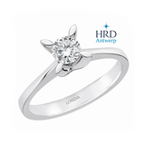 0.40 Karat F Rengi HRD Uluslararası Sertifikalı Kelebek Model Tektaş