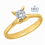 0.40 Karat F Rengi HRD Uluslararası Sertifikalı Kelebek Model Tektaş