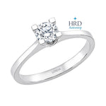 0.40 Karat F Rengi HRD Uluslararası Sertifikalı Valentine Model Tektaş