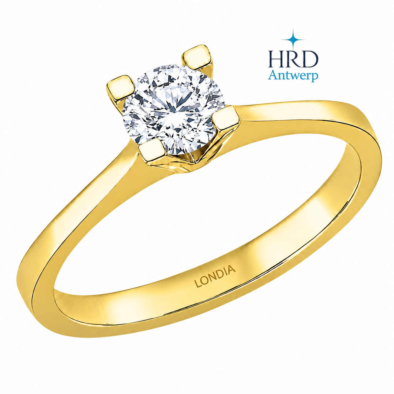 0.40 Karat F Rengi HRD Uluslararası Sertifikalı Valentine Model Tektaş
