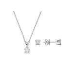 0.45 Ct Londia Doğal Pırlanta Tasarım Tektaş Set 14K Altın