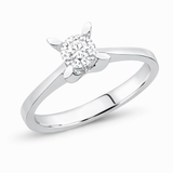 0.50 Ct. Kelebek Tasarım Tektaş Yüzük, 14 Ayar Altın