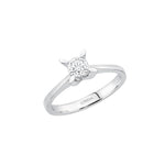0.50 Ct. Kelebek Tasarım Tektaş Yüzük, 14 Ayar Altın