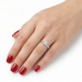 0.50 Ct. Kelebek Tasarım Tektaş Yüzük, 14 Ayar Altın