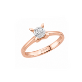 0.50 Ct. Kelebek Tasarım Tektaş Yüzük, 14 Ayar Altın