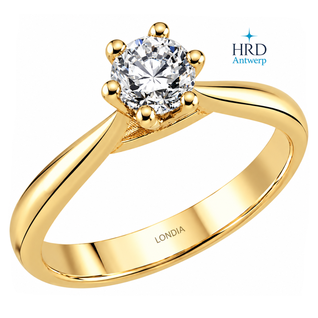 0.50 Karat F Rengi HRD Sertifikalı Amore Model Tektaş Yüzük