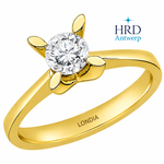 0.50 Karat F Rengi HRD Uluslararası Sertifikalı Kelebek Model Tektaş