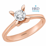 0.50 Karat F Rengi HRD Uluslararası Sertifikalı Kelebek Model Tektaş