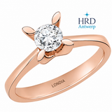 0.50 Karat F Rengi HRD Uluslararası Sertifikalı Kelebek Model Tektaş