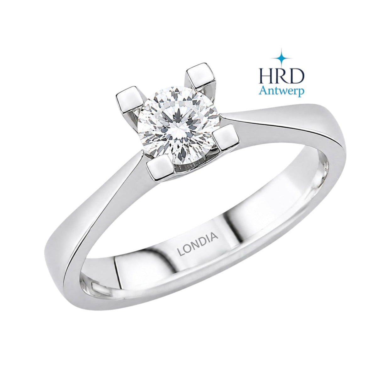 0.50 Karat F Rengi HRD Uluslararası Sertifikalı Valentine Model Tektaş