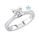 0.50 Karat F Rengi HRD Uluslararası Sertifikalı Valentine Model Tektaş
