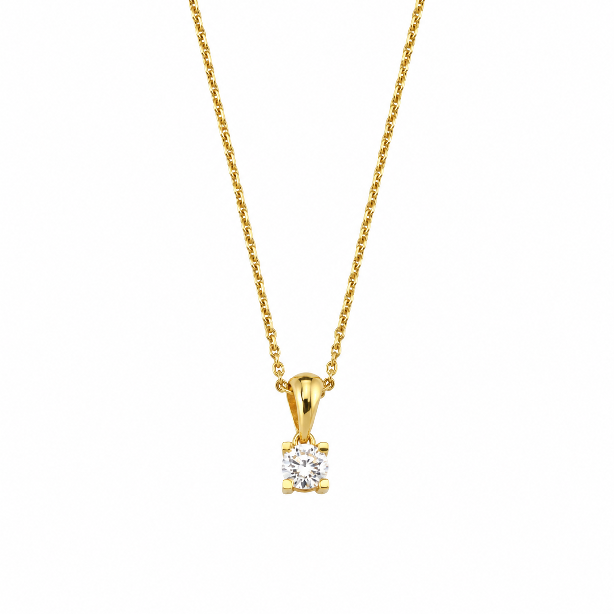 0.60 Ct Londia Doğal Pırlanta Tasarım Tektaş Set 18K Altın