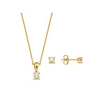0.60 Ct Londia Doğal Pırlanta Tasarım Tektaş Set 18K Altın
