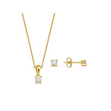 0.60 Ct Londia Doğal Pırlanta Tasarım Tektaş Set 18K Altın